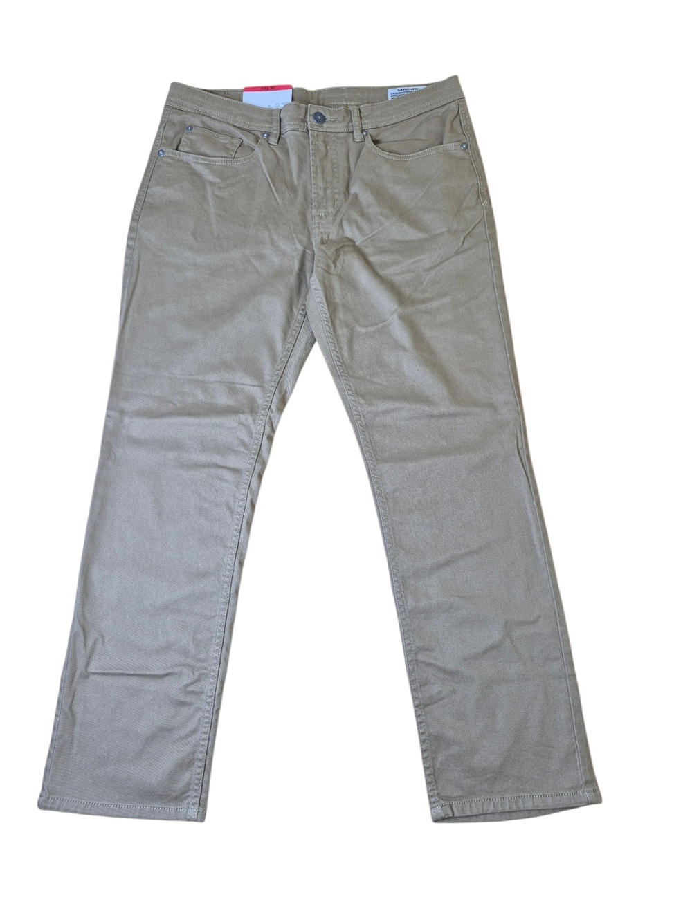 Buffalo David Bitton Men's 5-Pocket Slim Stretch Pants Khaki Tan 34x32 NWT